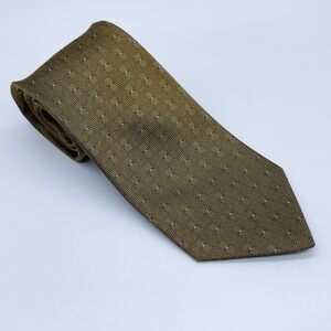 Balenciaga Geometric Olive Patterned Tie